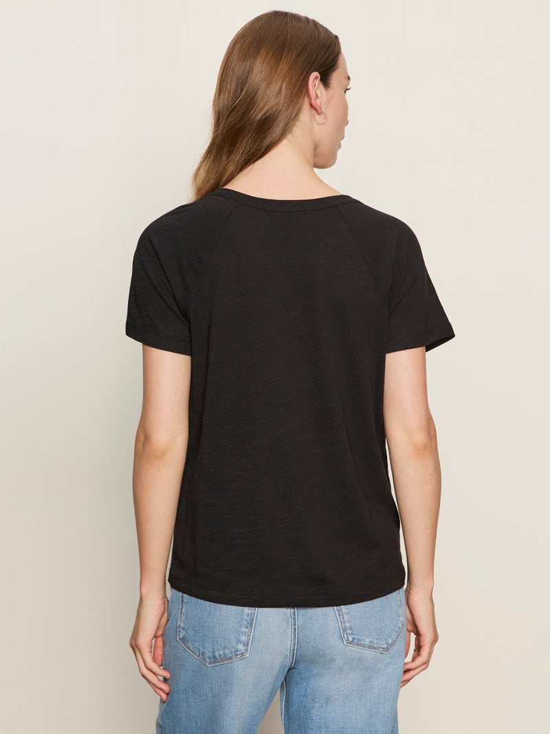 Notch Neck Tee Black alt 1