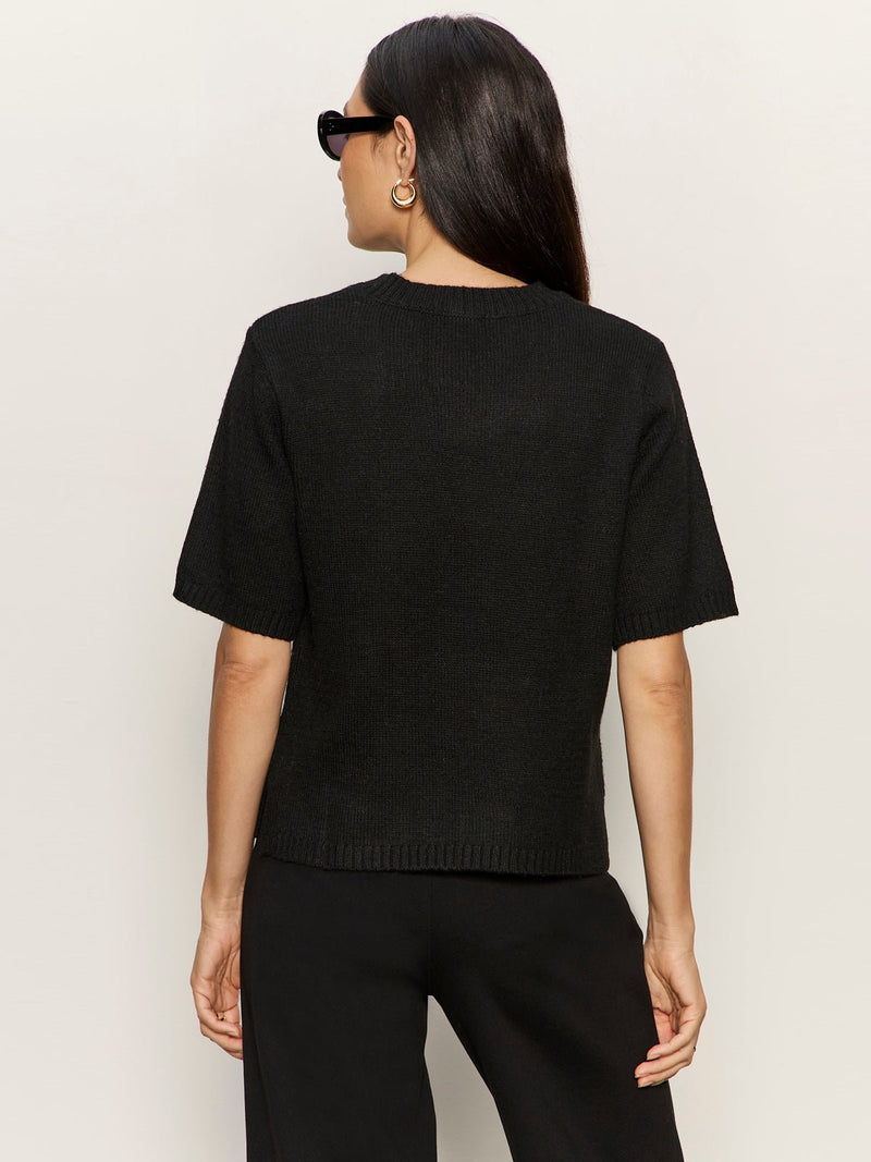Perfect Sweater Tee Black alt 2