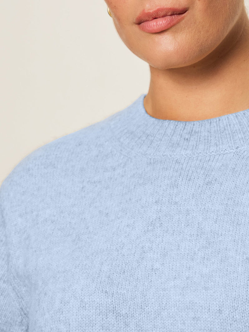 Perfect Sweater Tee Blue Powder Extended Sizing alt 3