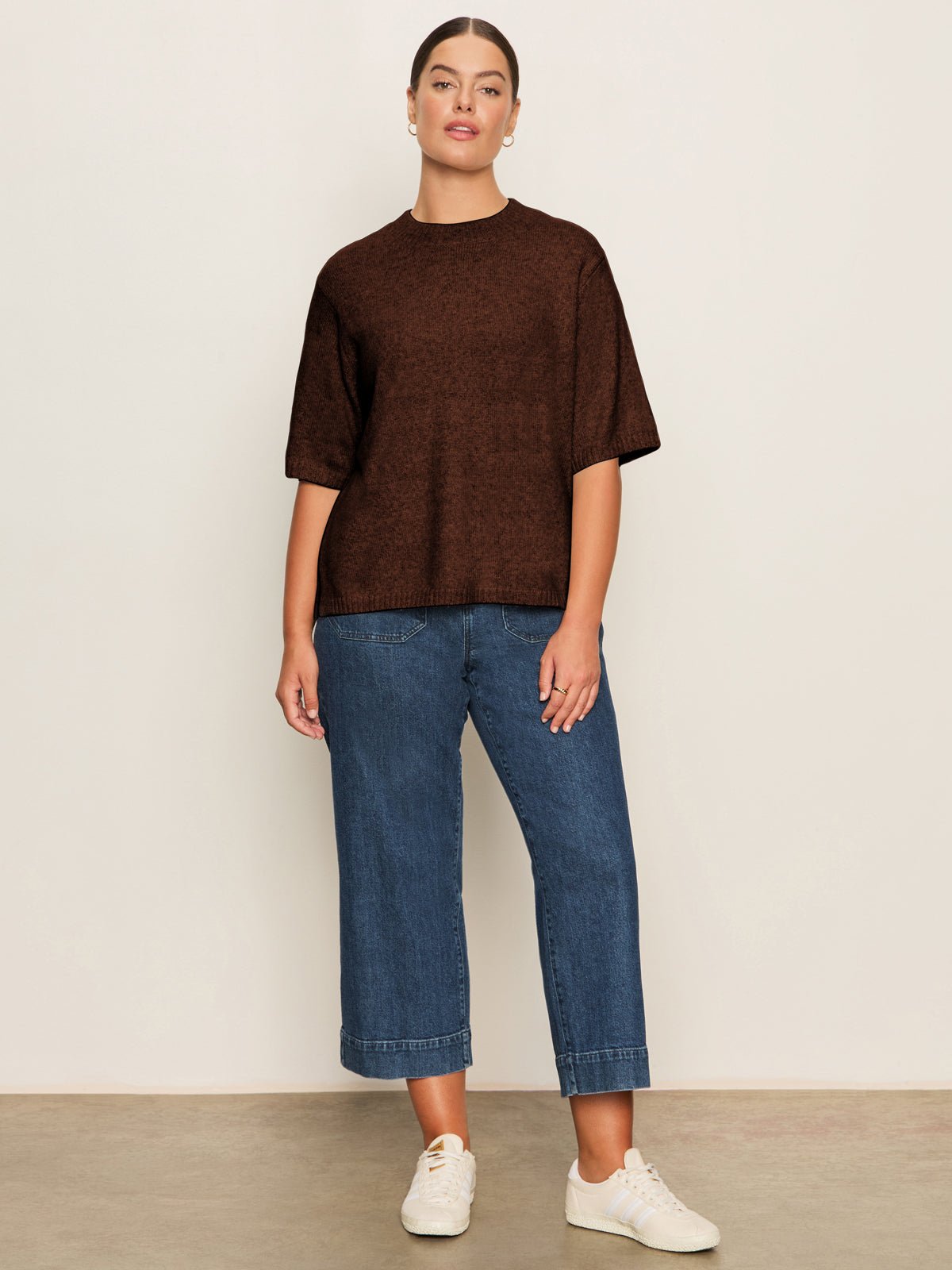 Perfect Sweater Tee Chicory Extended Sizing - Sanctuary Clothing