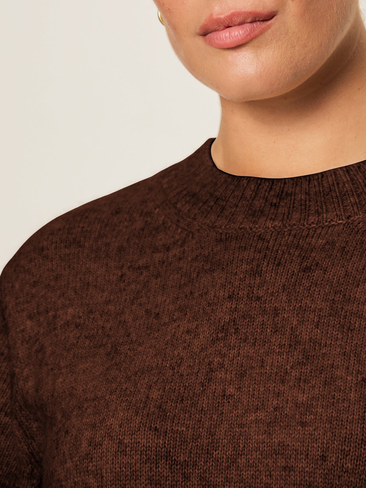 Perfect Sweater Tee Chicory Extended Sizing - Sanctuary Clothing