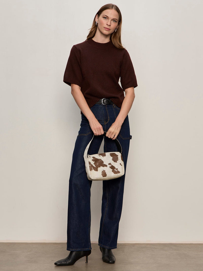 Perfect Sweater Tee Dark Crimson alt 5