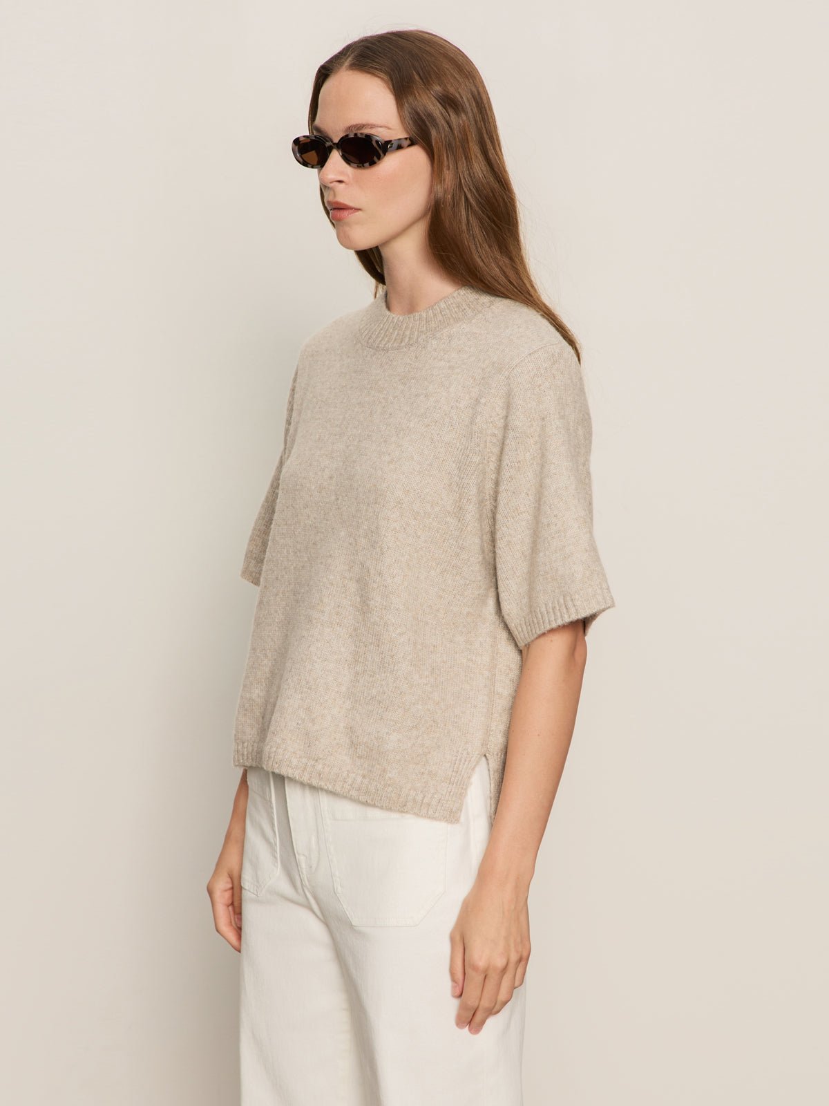Perfect Sweater Tee Heather Pearl - Sanctuary Clothing