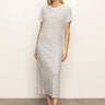 Perfect Tee Maxi Dress Chalk Black Stripe - Sanctuary Clothing