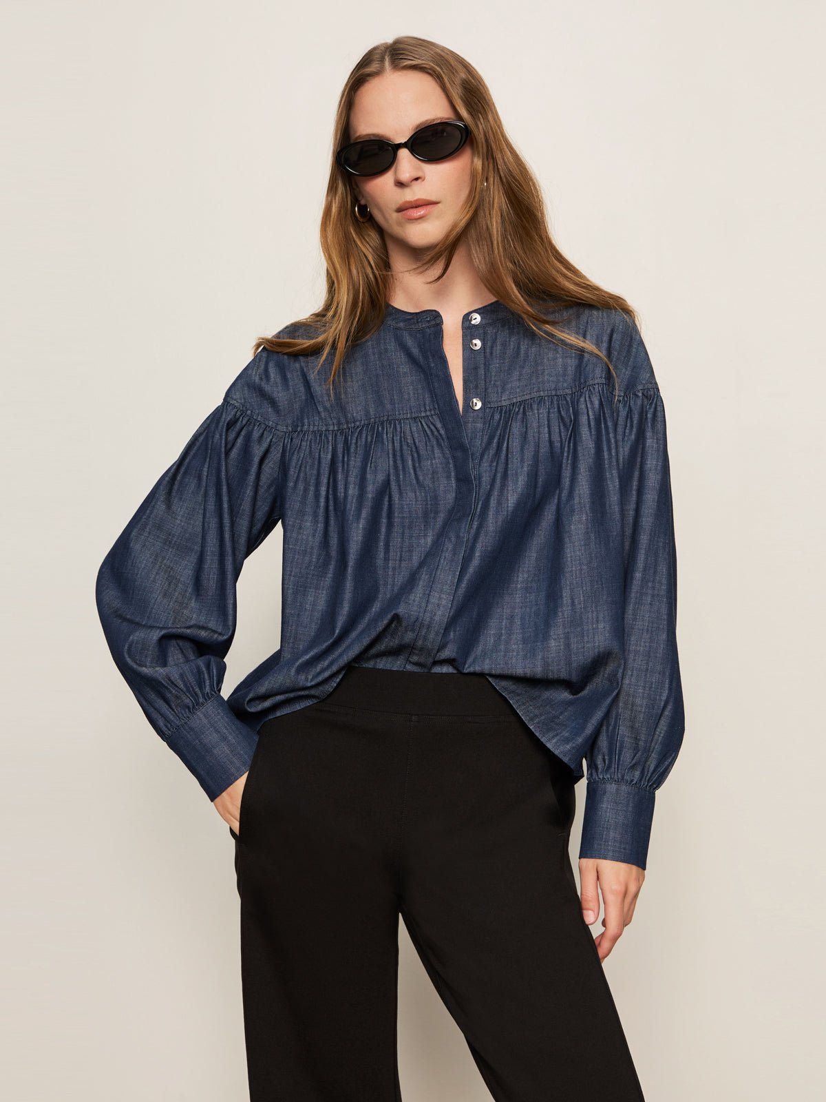 Personal Best Blouse Moonshadow - Sanctuary Clothing