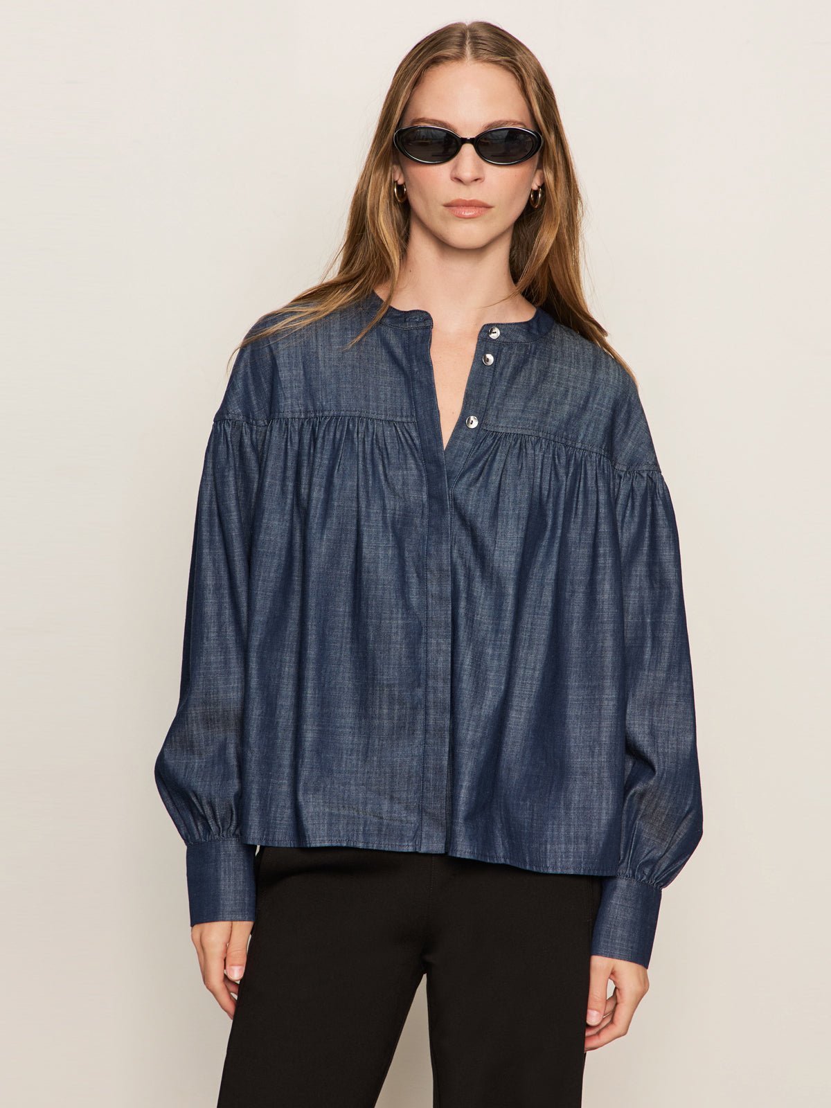 Personal Best Blouse Moonshadow - Sanctuary Clothing