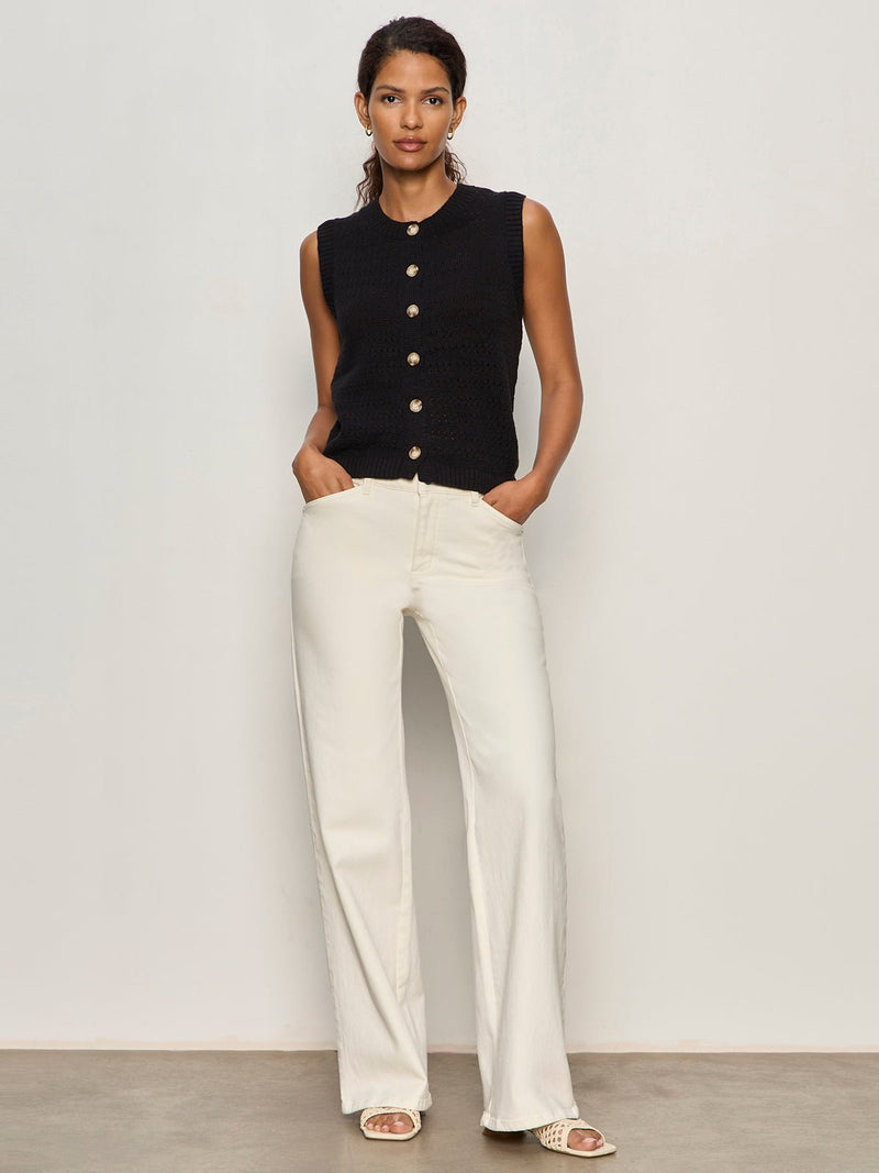 Pointelle Shell Black alt 4