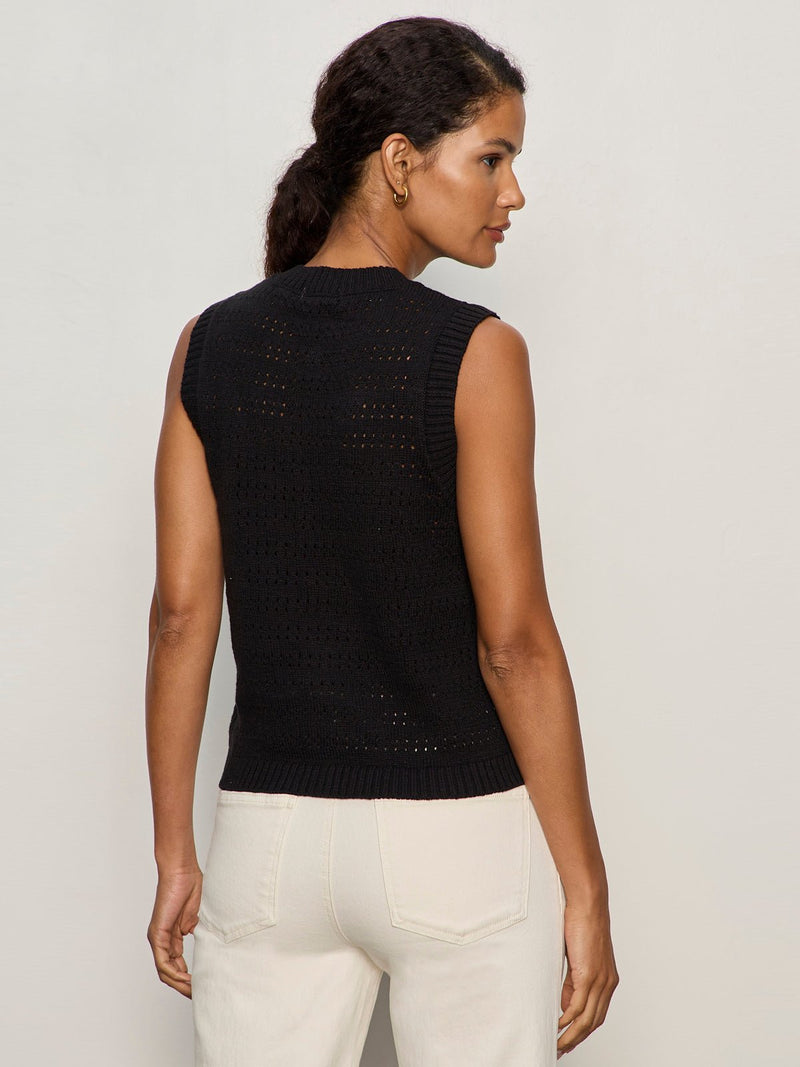 Pointelle Shell Black alt 3