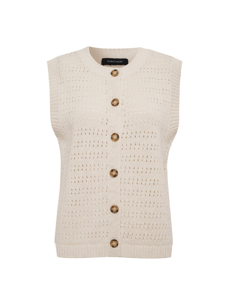 Pointelle Shell Vintage Ivory alt 6