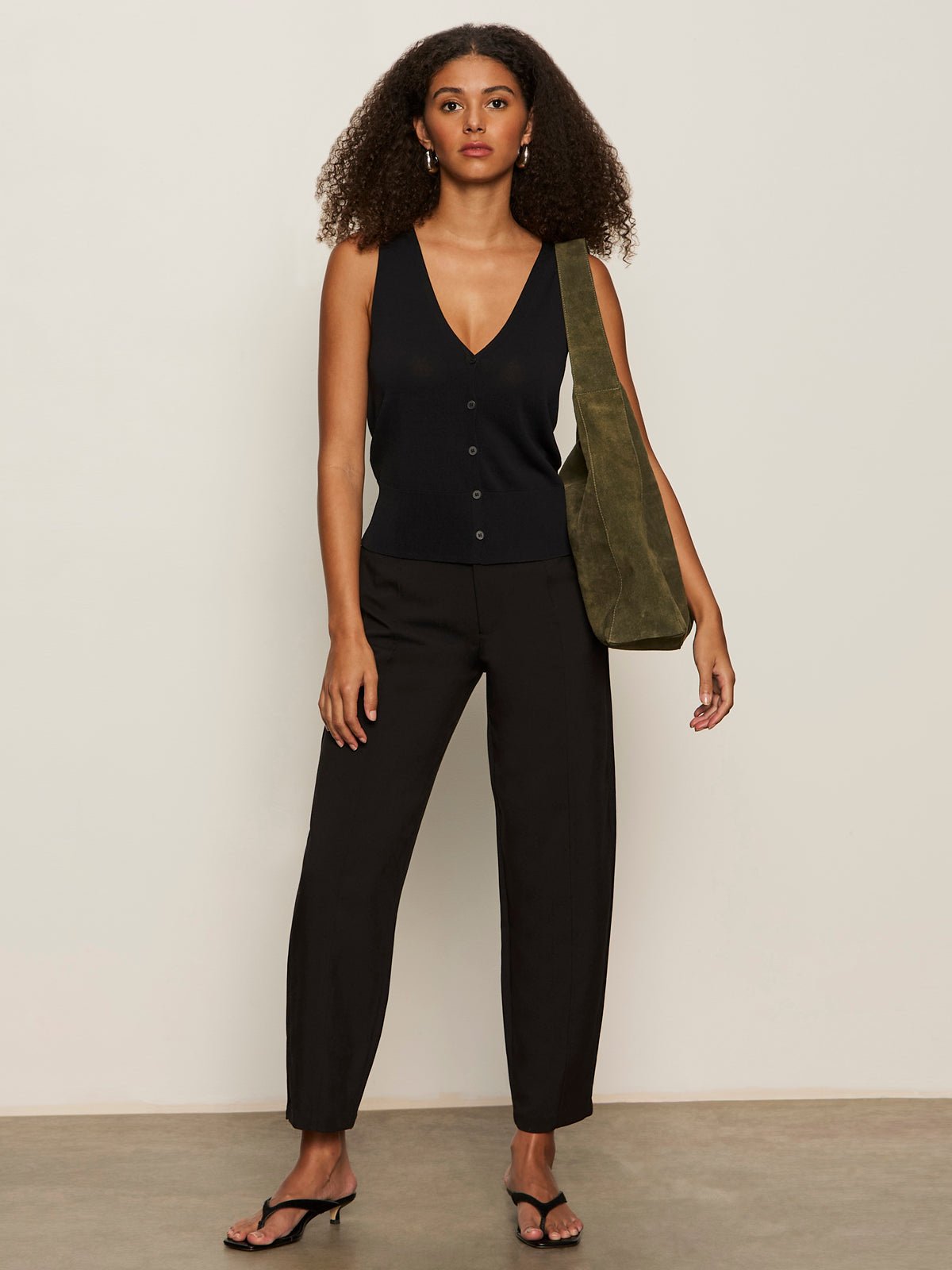 Polished Barrel Pant Black - Sanctuary Clothing