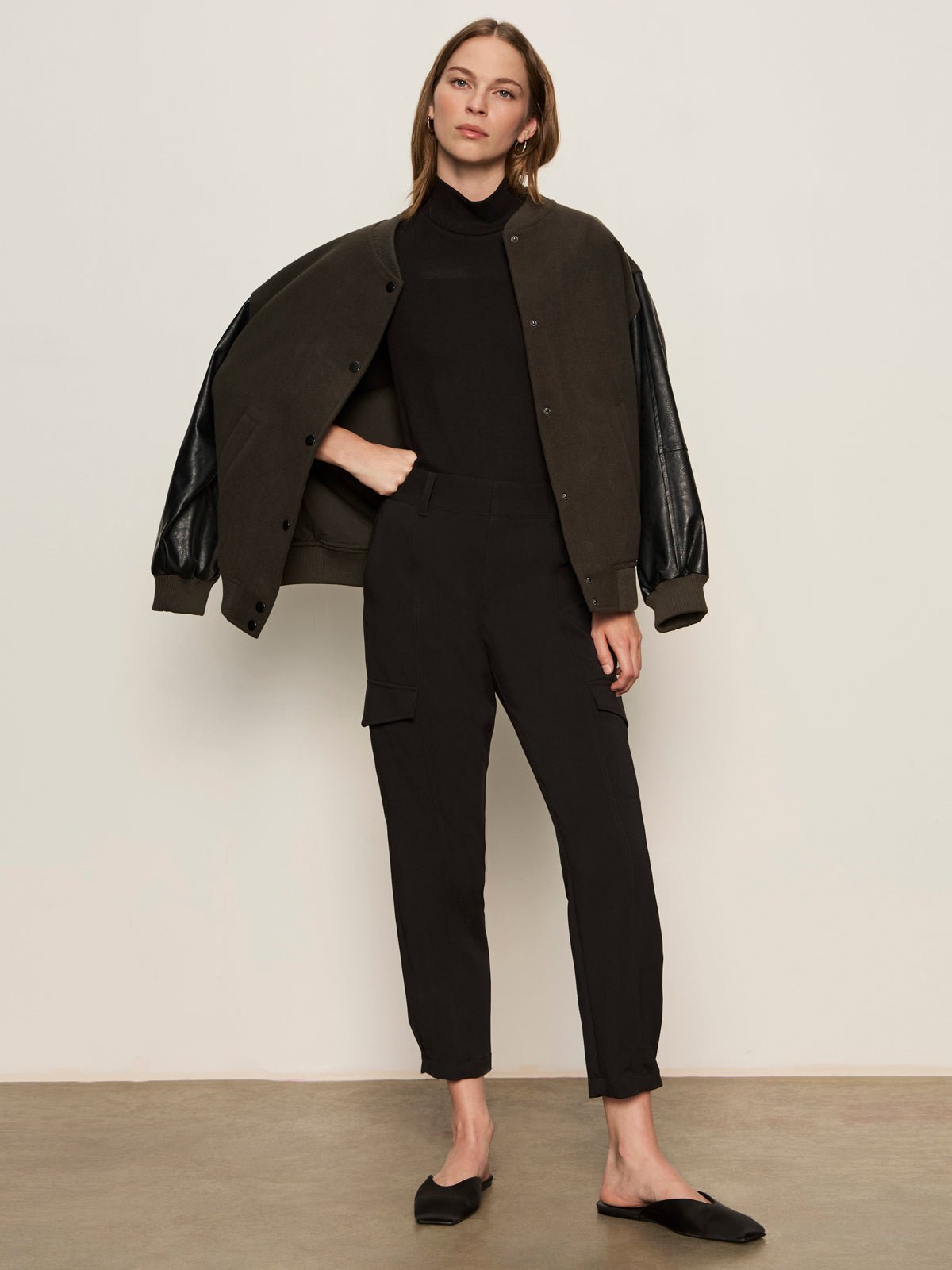 Polished Standard Rise Cargo Pant Black - Sanctuary Clothing