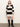Polo Striped Sweater Dress Heather Pearl W/ Black - Sanctuary Clothing