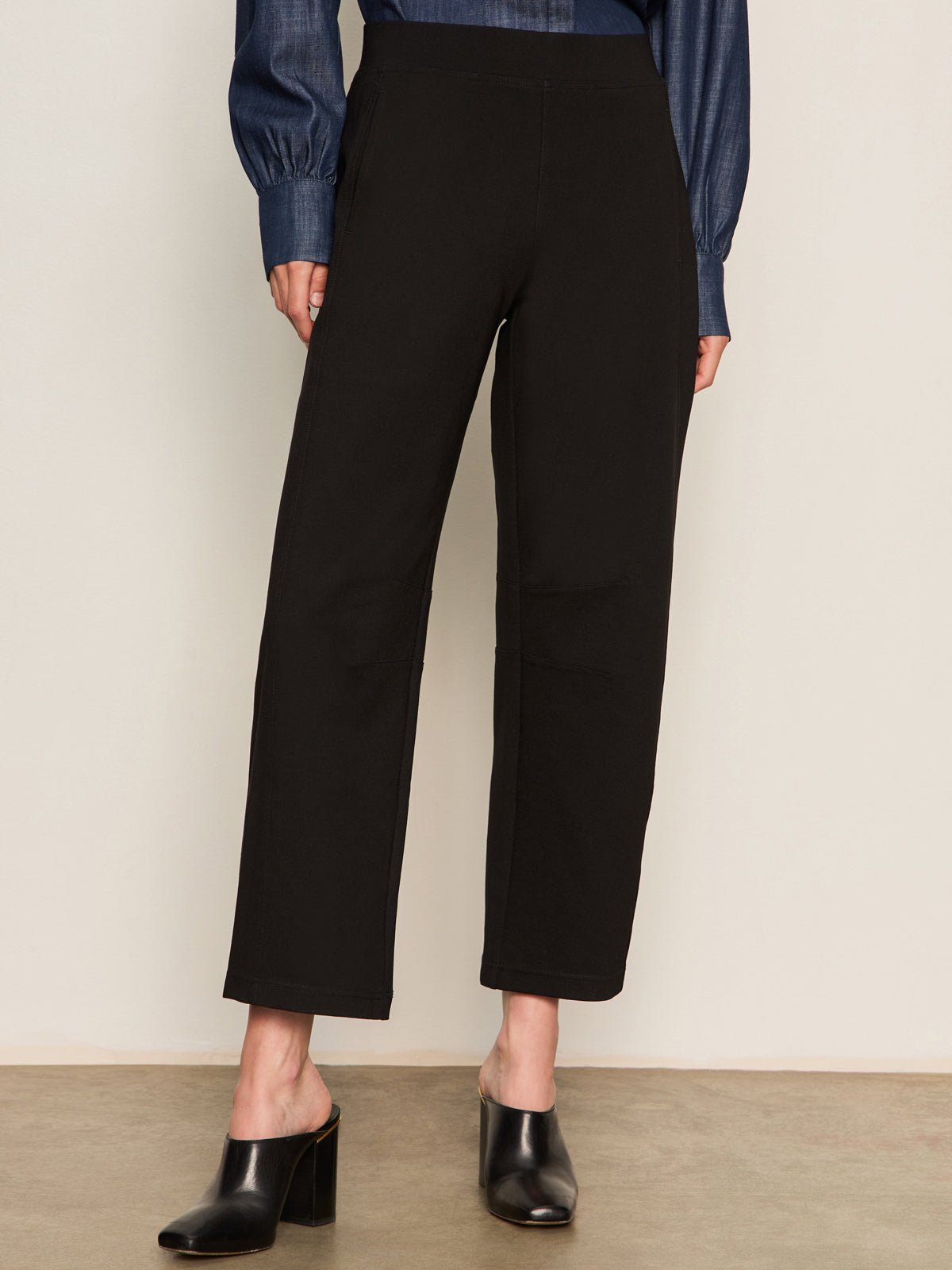 Ponte Barrel Trouser Black - Sanctuary Clothing