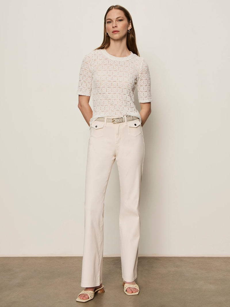 Pucker Half Tee Chalk alt 4