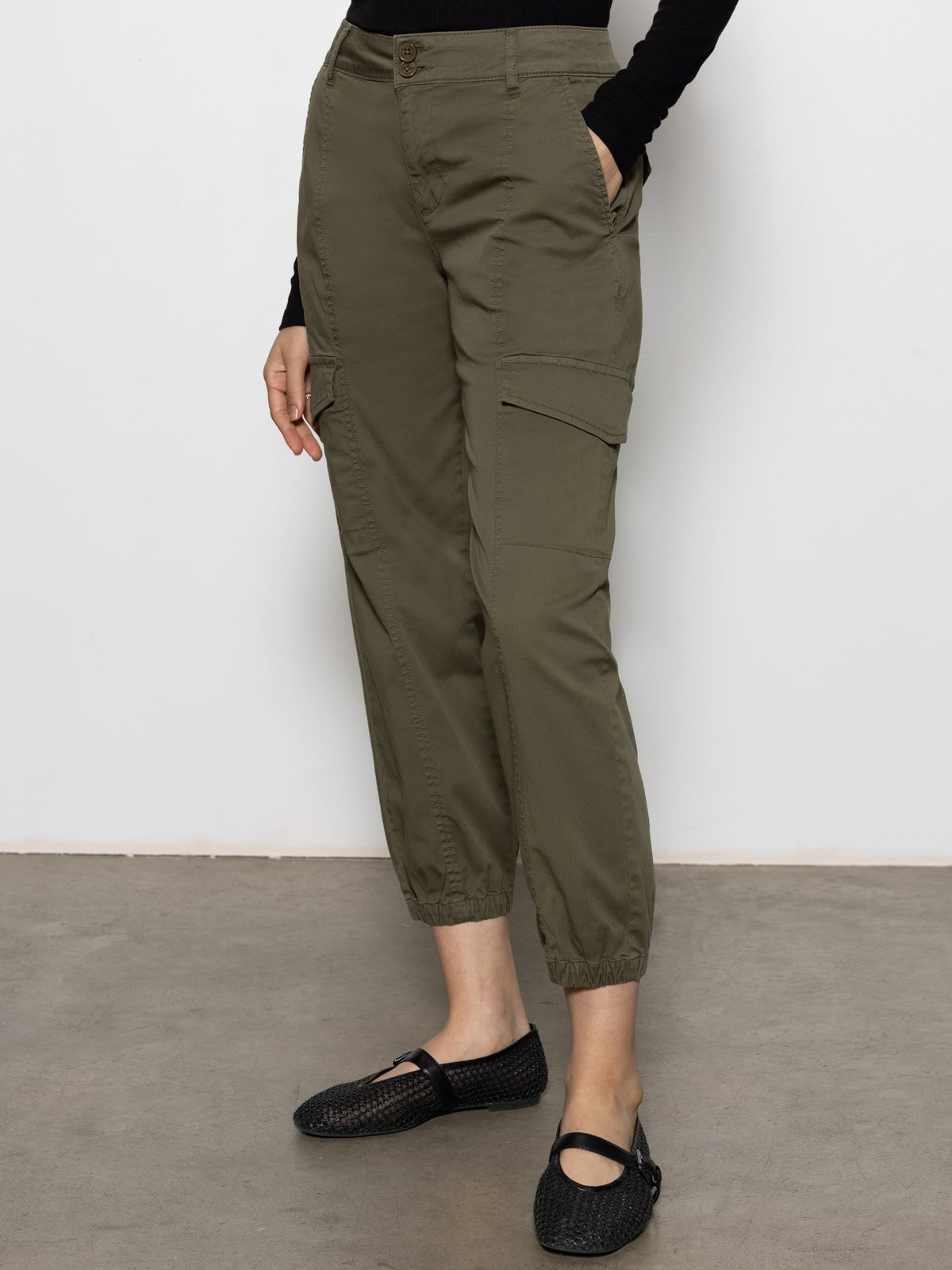 Rebel Standard Rise Pant Hiker Green - Sanctuary Clothing