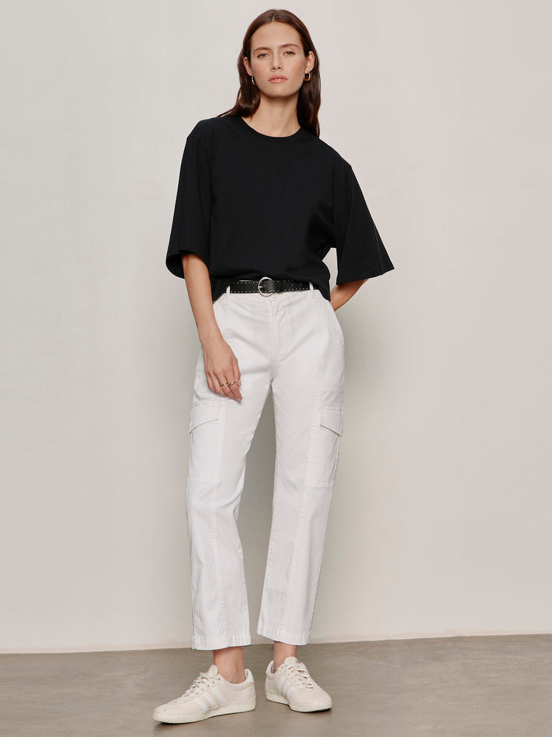 Rebel Straight Crop Pant Chalk alt 3