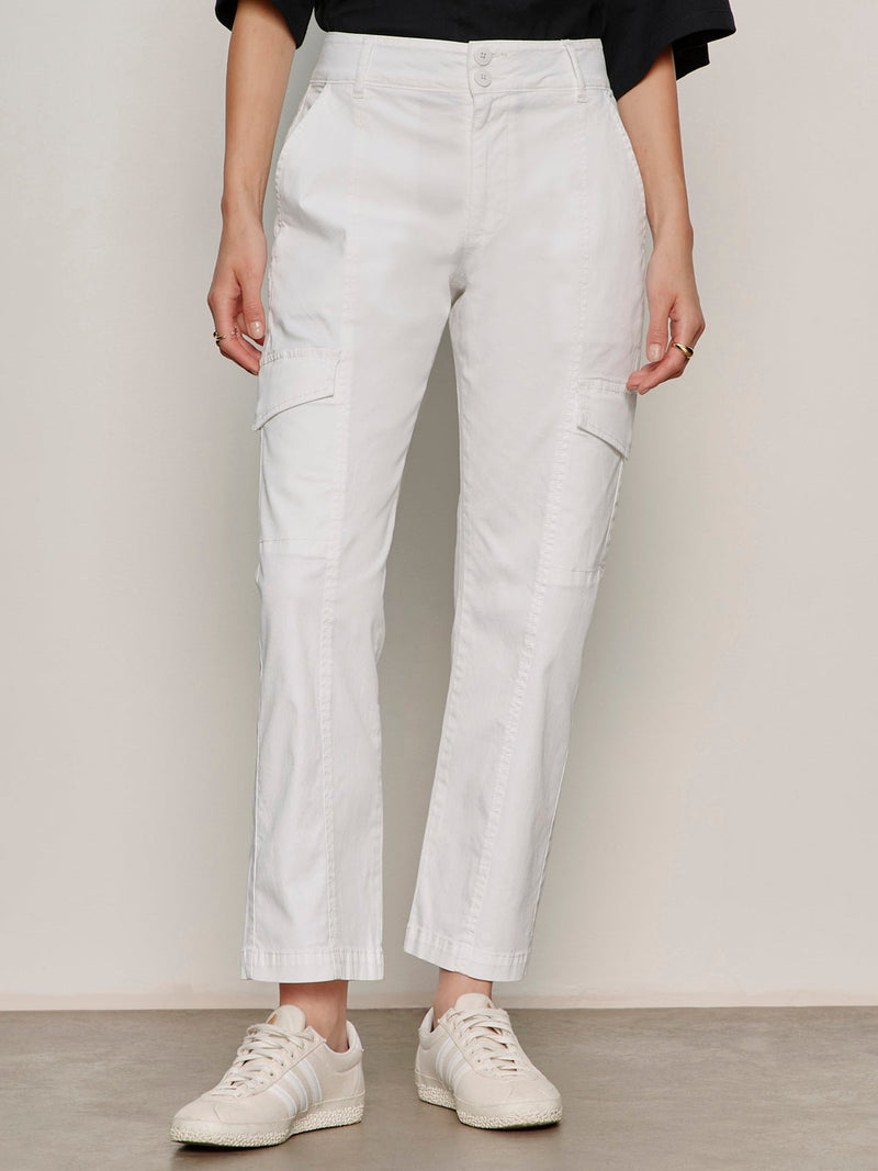 Rebel Straight Crop Pant Chalk