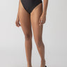 Refresh Rib High Rise Bikini Bottom Black - Sanctuary Clothing