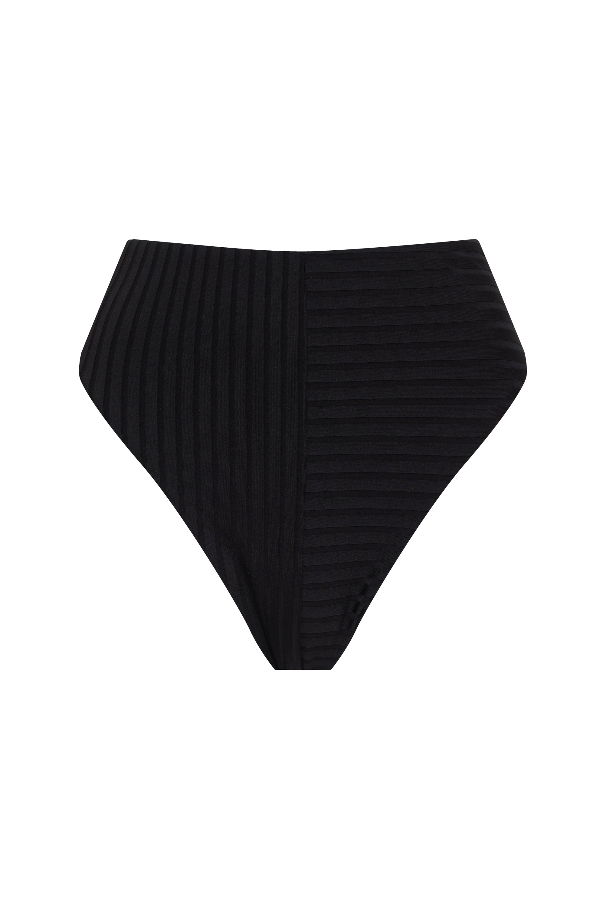 Refresh Rib High Rise Bikini Bottom Black - Sanctuary Clothing
