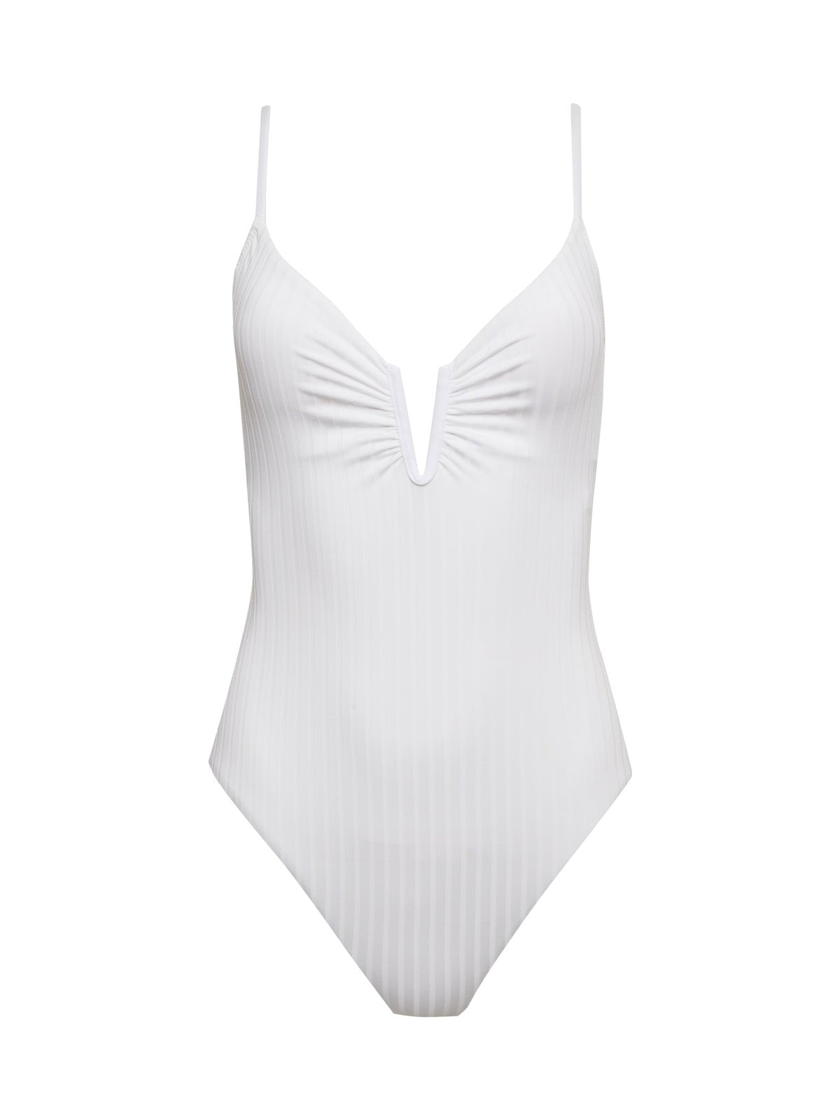 Refresh Rib One - Piece Swimsuit White - Sanctuary Clothing