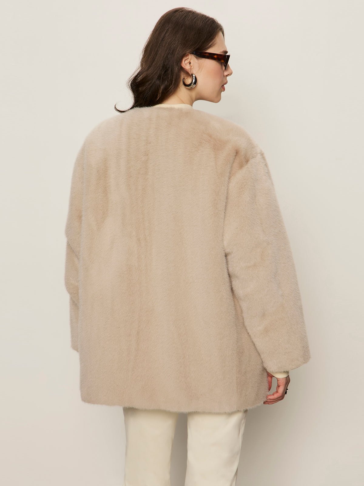 Reversible Fur Liner Jacket Almond Cream - Sanctuary Clothing
