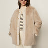 Reversible Fur Liner Jacket Almond Cream - Sanctuary Clothing