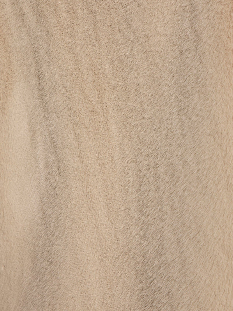 Reversible Fur Liner Jacket Almond Cream alt 5