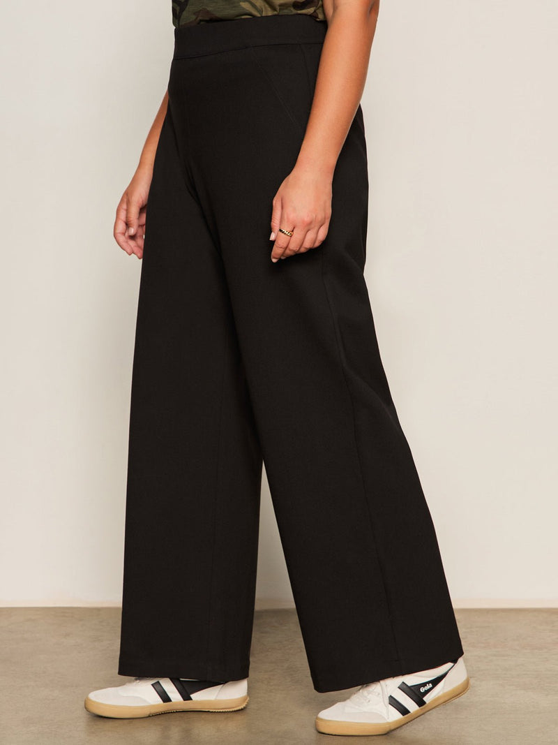 Runway Ponte Trouser Black Extended Sizing alt 1