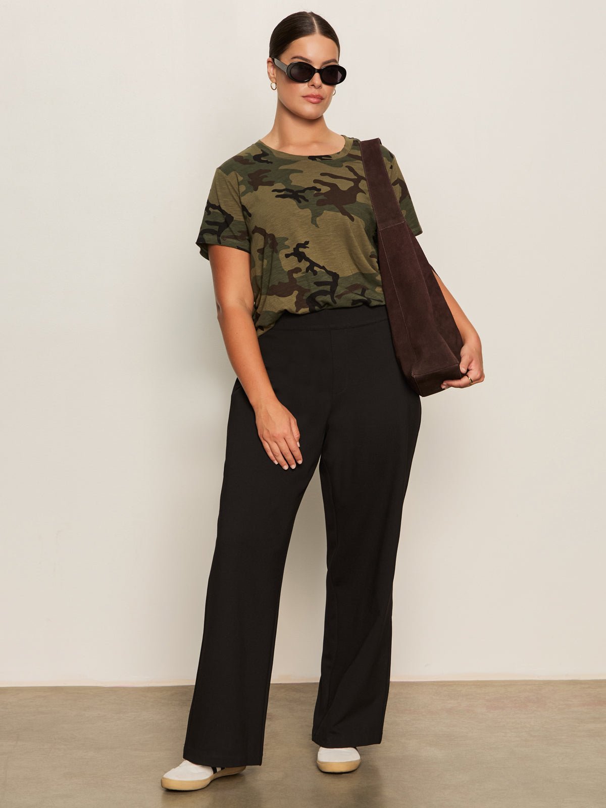 Runway Ponte Trouser Black Extended Sizing - Sanctuary Clothing