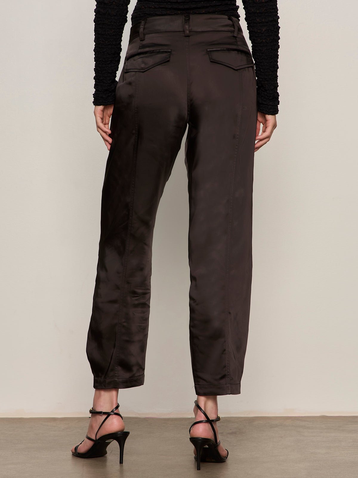 Sahara Satin Tapered Pant Black - Sanctuary Clothing