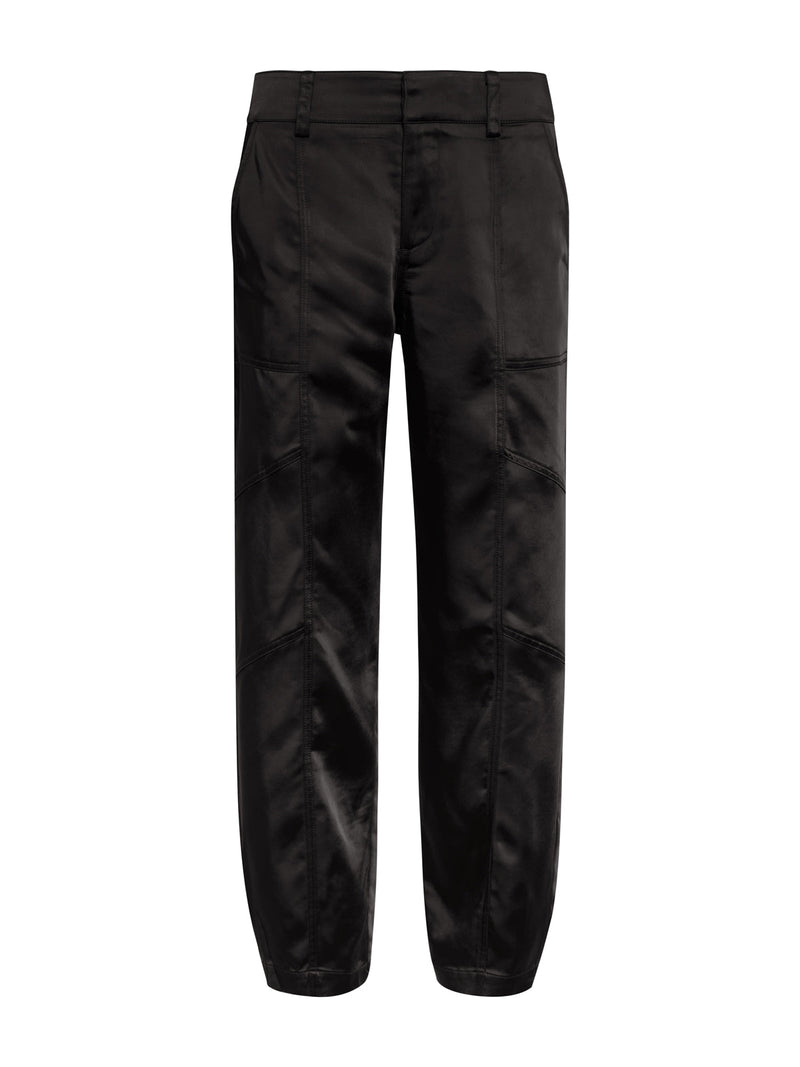 Sahara Satin Tapered Pant Black alt 5