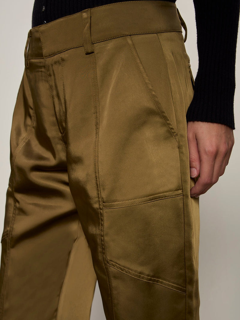 Sahara Satin Tapered Pant Dirty Martini alt 4