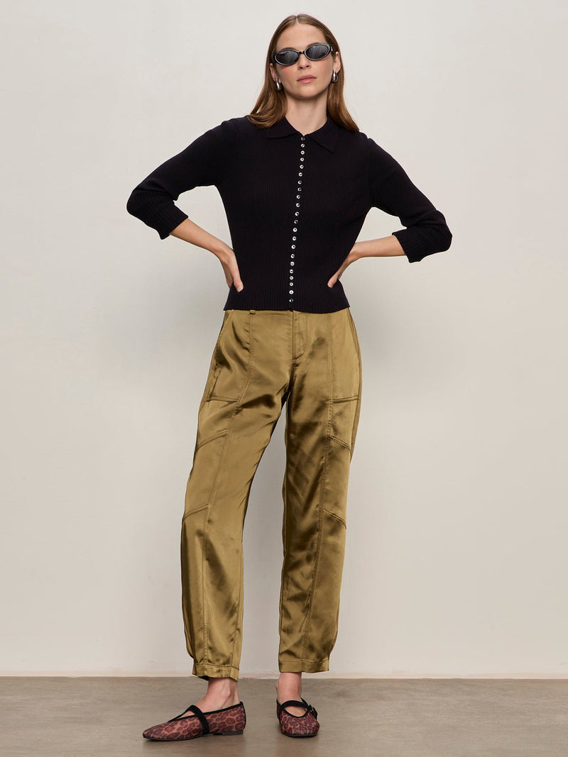 Sahara Satin Tapered Pant Dirty Martini alt 1