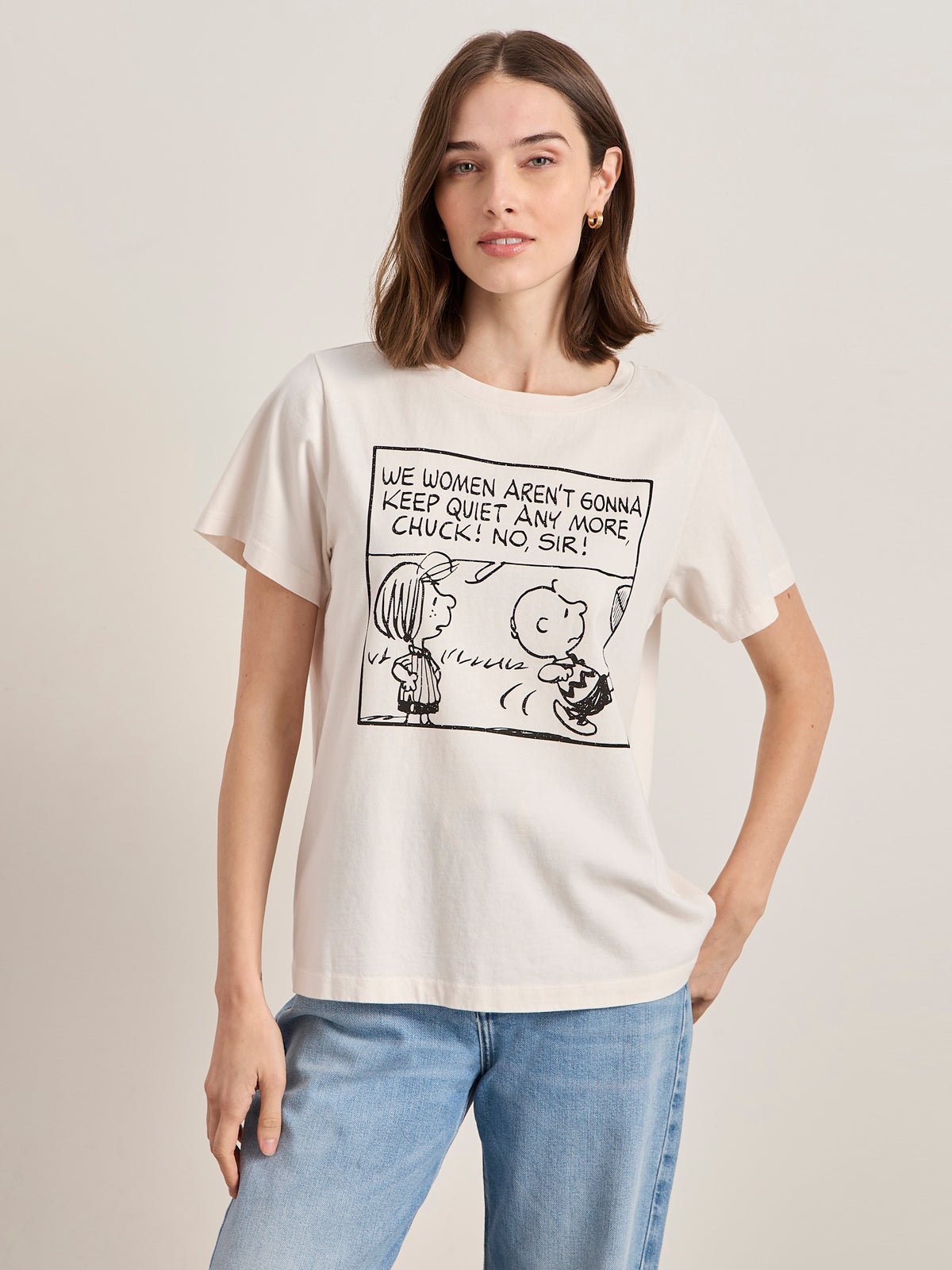 Sanctuary x PEANUTS 75th Anniversary Aren't Gonna Keep Quiet Tee - Sanctuary Clothing
