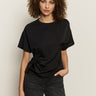 Satin Mix Tee Black - Sanctuary Clothing
