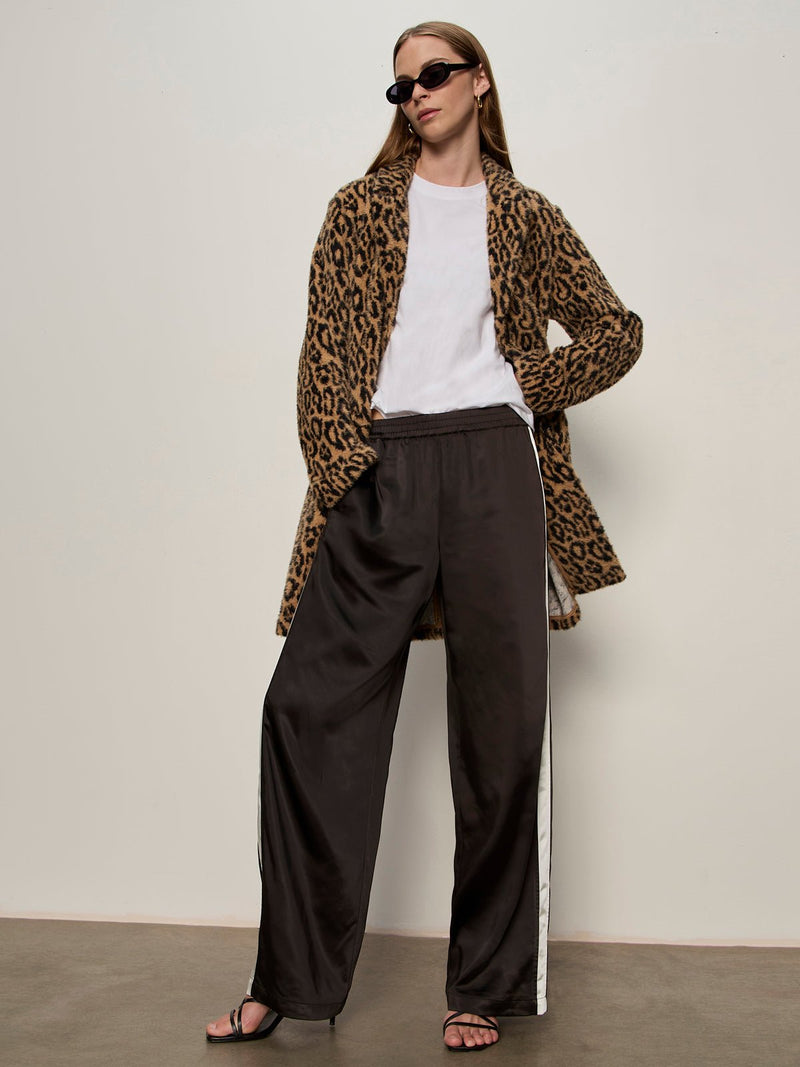 Satin Track Pant Black alt 5