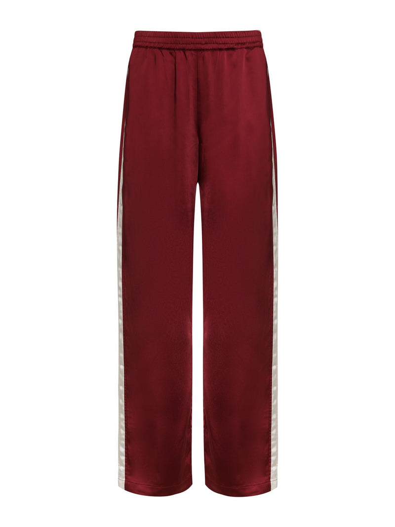 Satin Track Pant Crimson alt 6