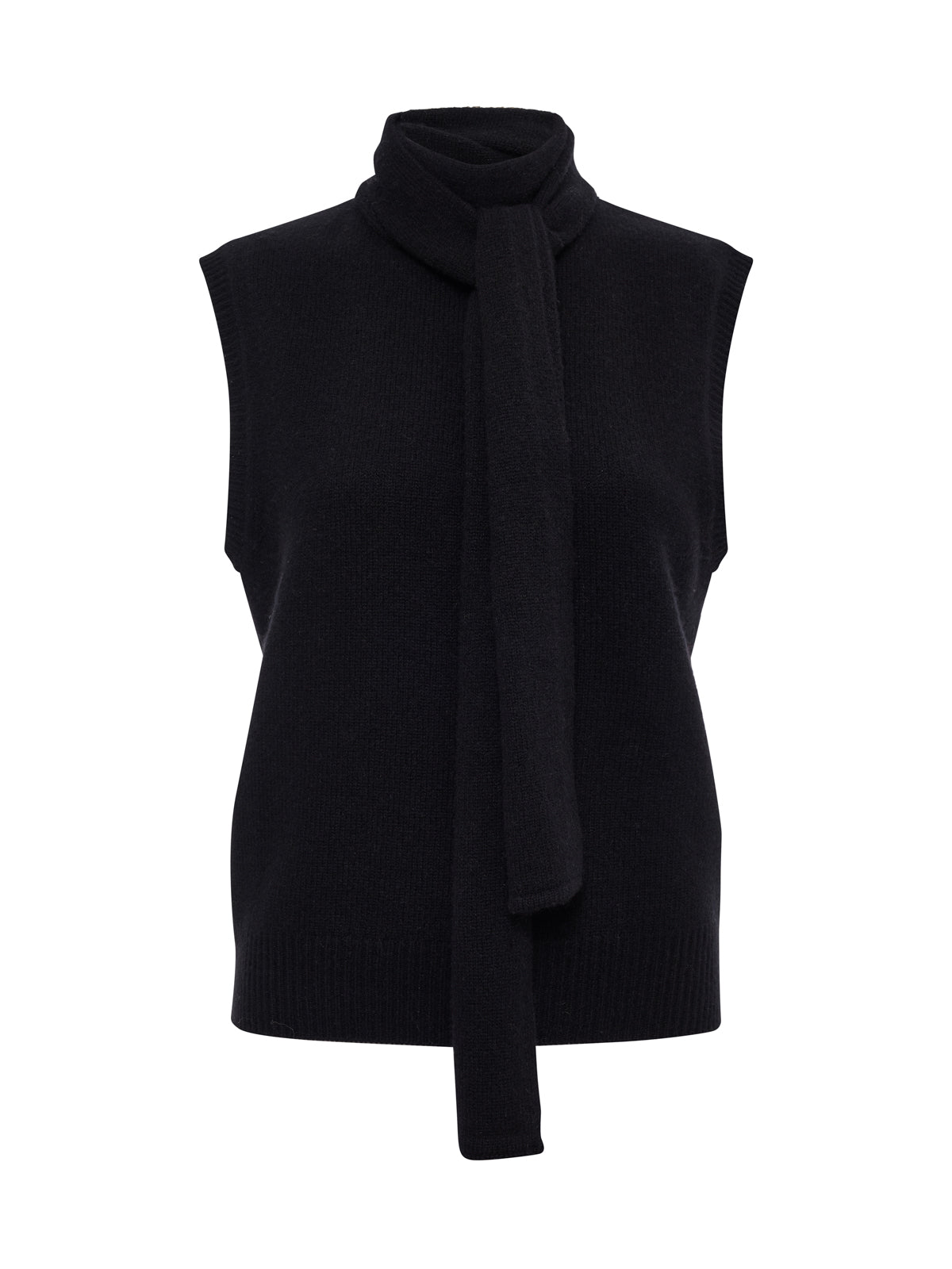 Scarf Sweater Shell Black - Sanctuary Clothing