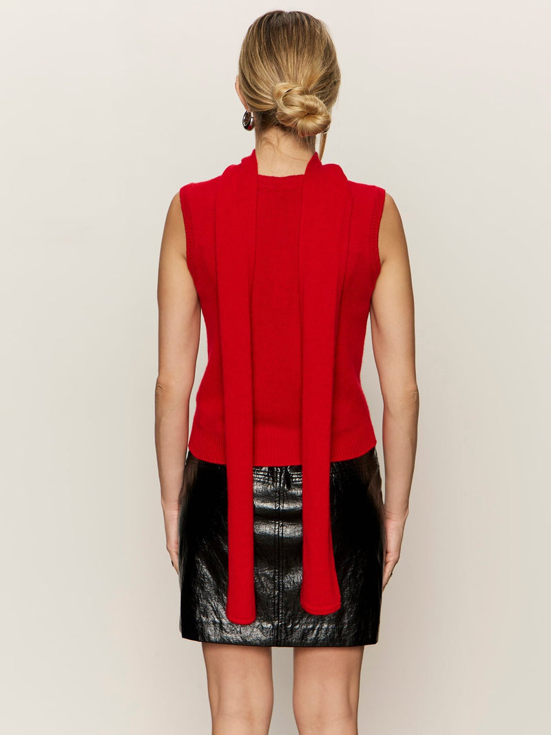 Scarf Sweater Shell Cherry Lacquer alt 3