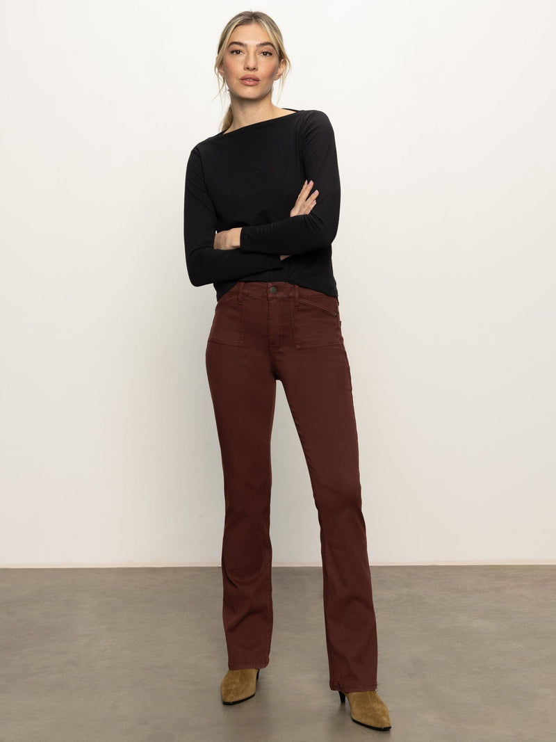 Sculpted Brook Bootcut Pant Chicory alt 5