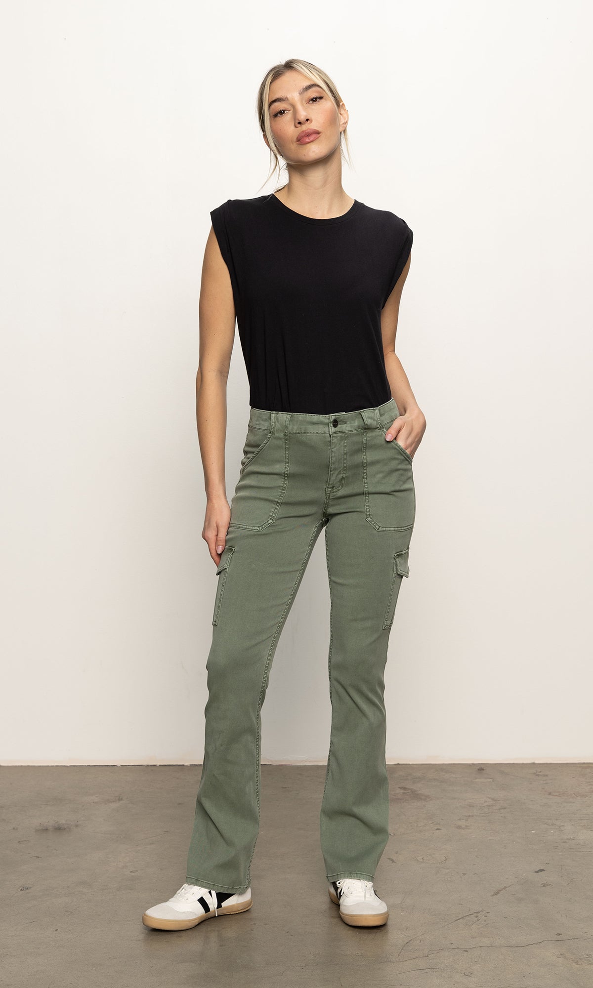 Sculpted Hayden Bootcut Pant Dark Spruce - Sanctuary Clothing