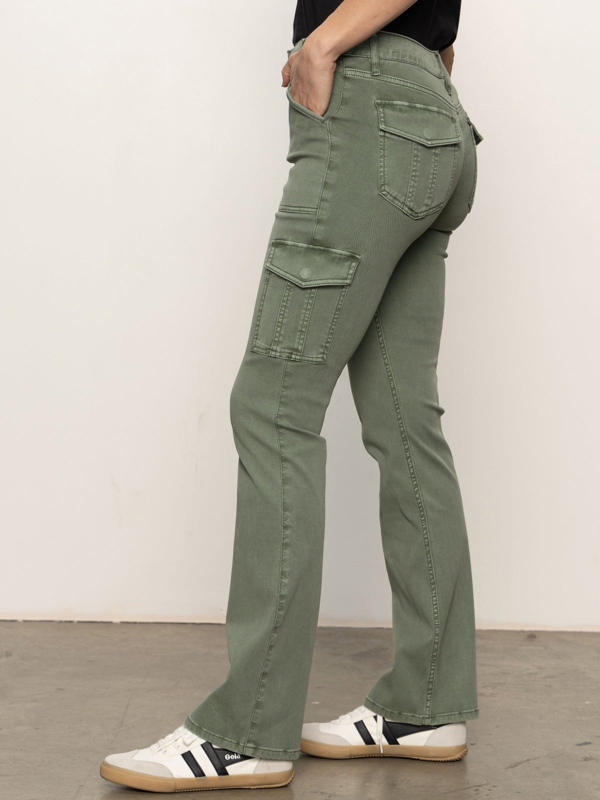 Sculpted Hayden Bootcut Pant Dark Spruce - Sanctuary Clothing