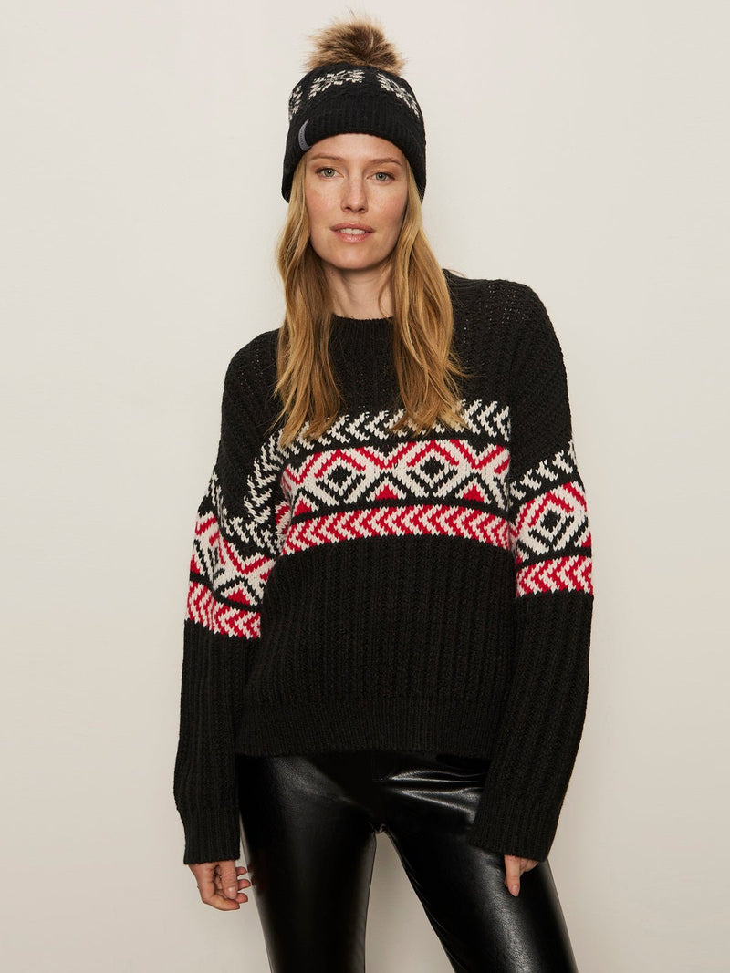 Send It Sweater Black Multi alt 1