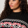Send It Sweater Black Multi Extended Sizing - Sanctuary Clothing
