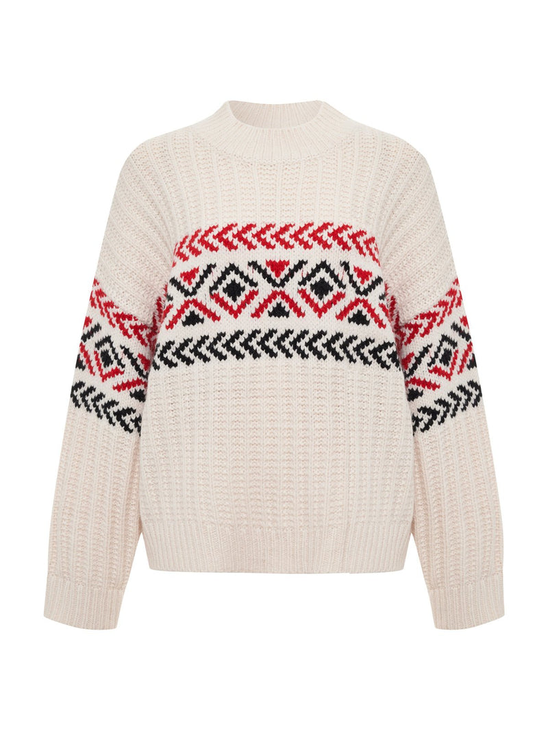 Send It Sweater Chalk Multi alt 5