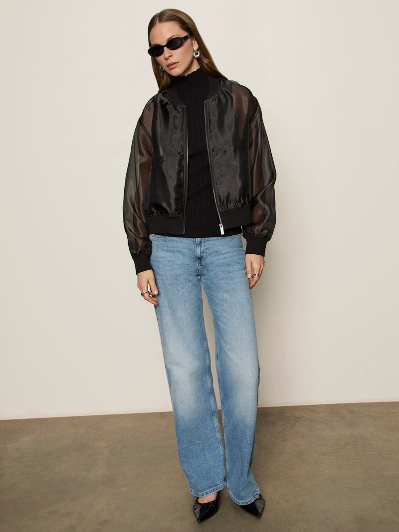 Shane Organza Bomber Black alt 4