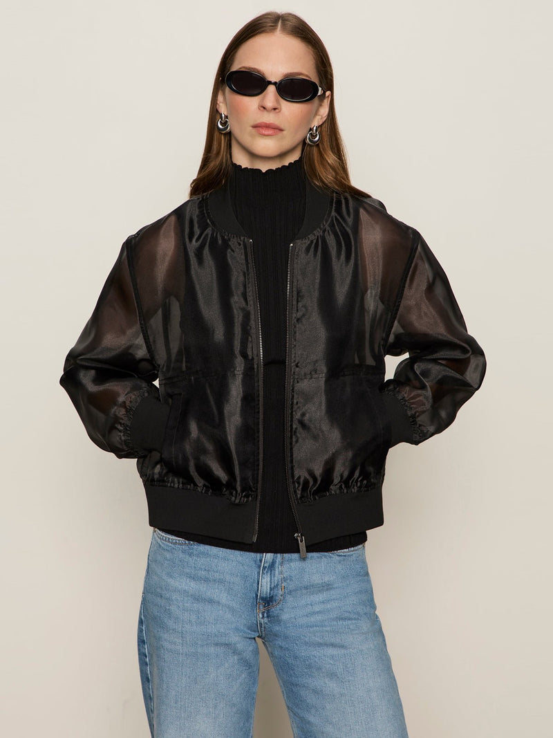 Shane Organza Bomber Black alt 1