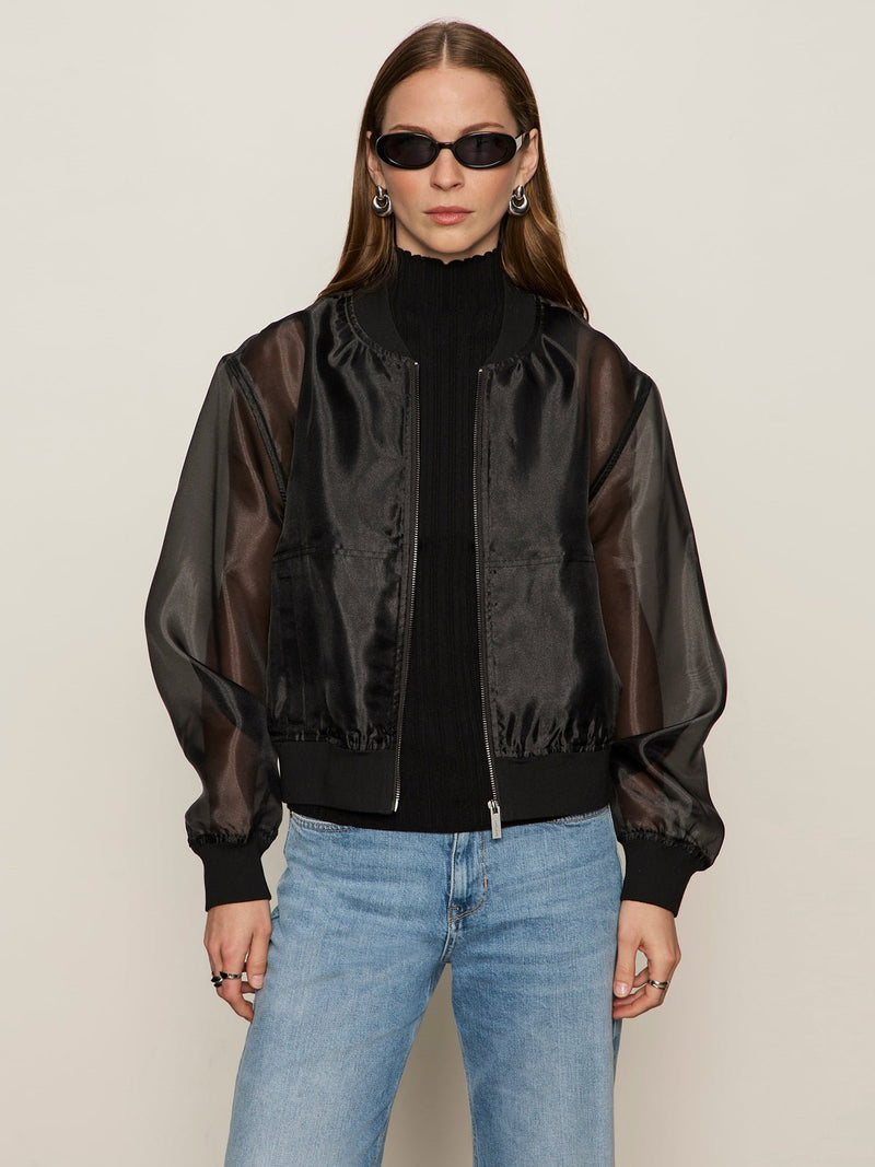 Shane Organza Bomber Black