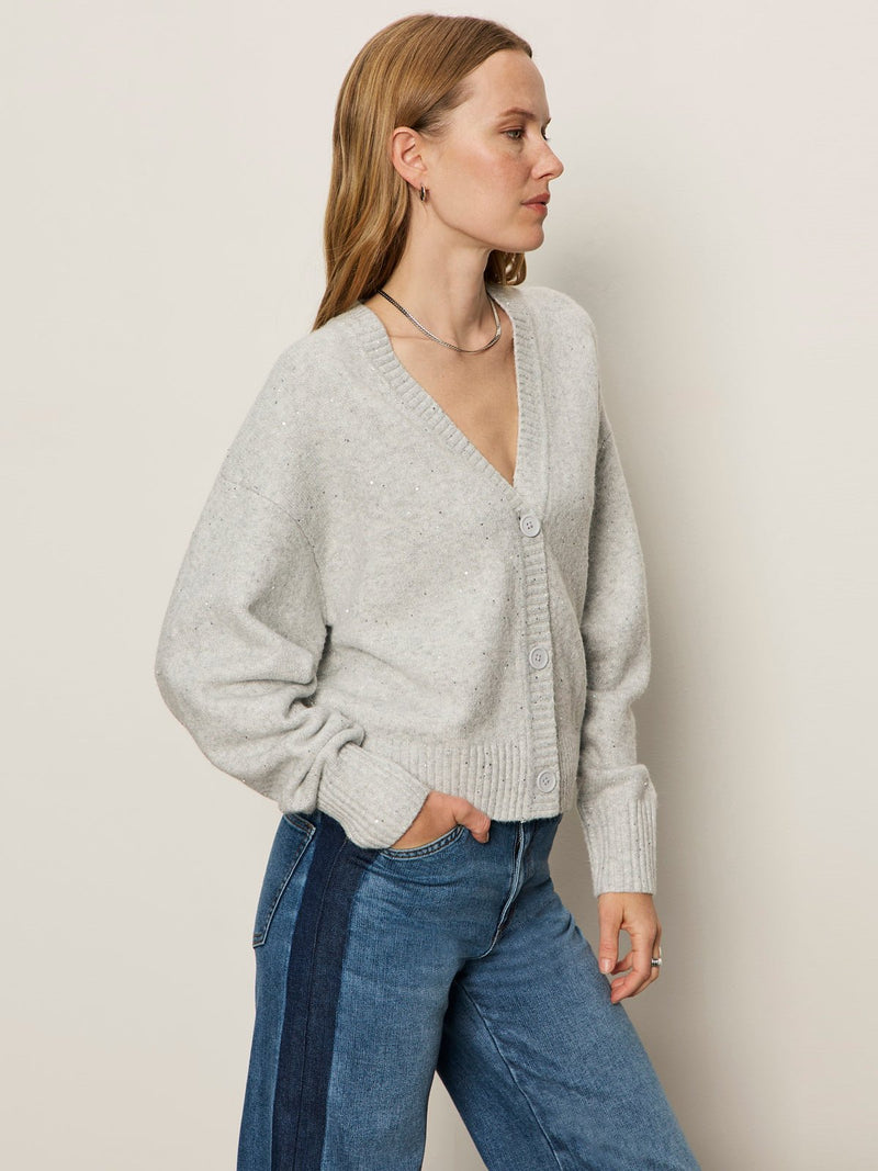 Shimmer Cardi Heather Grey Sparkle alt 2