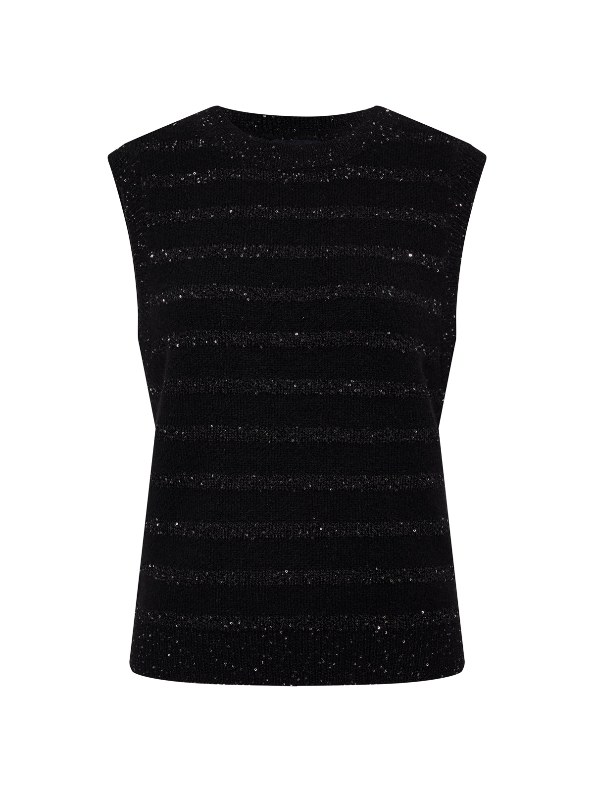 Shine Sweater Shell Black With Black Shine - Sanctuary Clothing